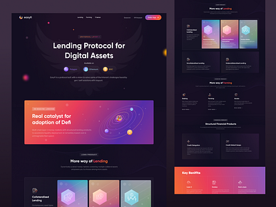 Easyfi Website Design UI crypto easyfi graphic design landingpage minimalistic ui uiuxdesign web3 webdesign