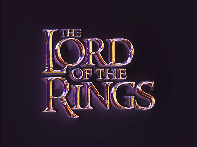 Lord of the Rings Neochromed 3d abstract art branding colors design filter forge generative gold graphic design illustration logo lord of the rings lotr movie