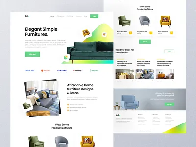 Sofo | Furniture Landing Page | ui_Clutch 3d branding design ecommerce furniture graphic design home home page landing page page sass shop ui ui designer ux ux designer ux ui ux ui designer web website