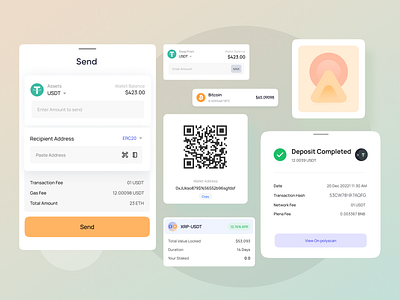 Components Design components crypto design system graphic design mobile app ui uiux web3