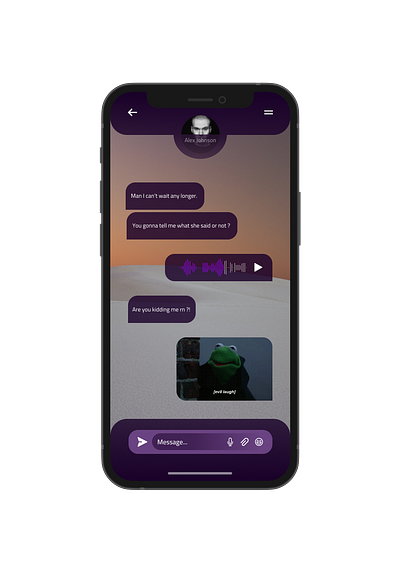 Daily UI Day 13: Direct messaging app clean ui creative daily ui design mobile ui