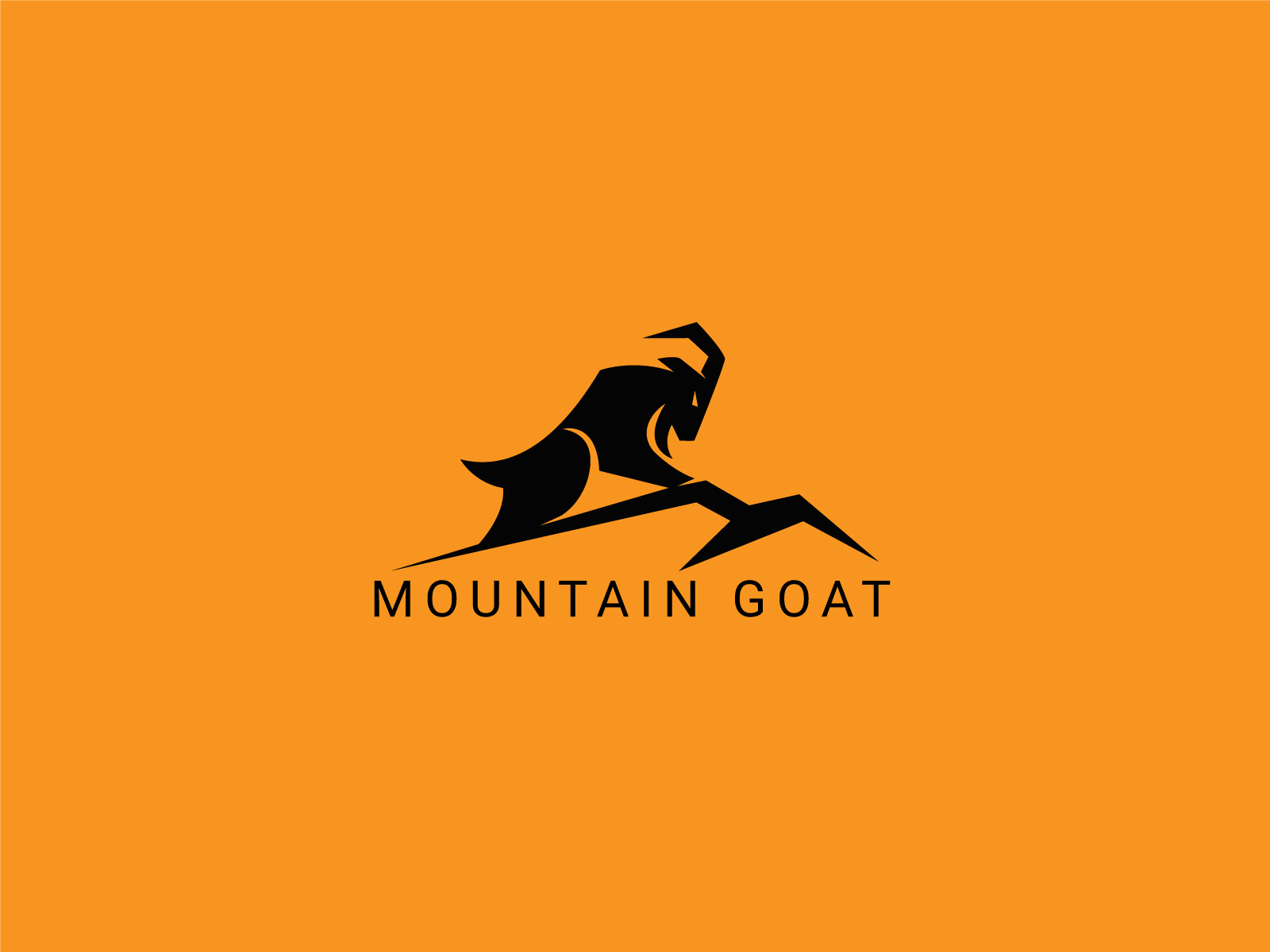 Mountain Goat Logo by HUSSNAIN GRAPHICS on Dribbble