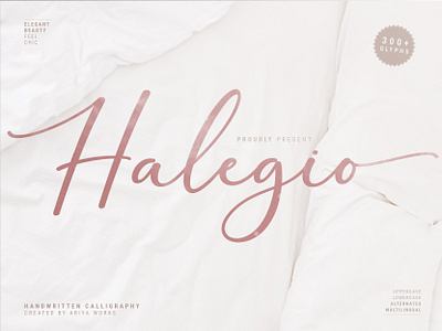 Halegio | Modern Handwritten Calligraphy beauty font calligraphy calligraphy font elegant font feminine font font font design fonts fontype handwritten handwritten script script font