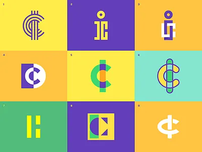 Letter c+i brand branding design idea illustration logo mark negative typography ui