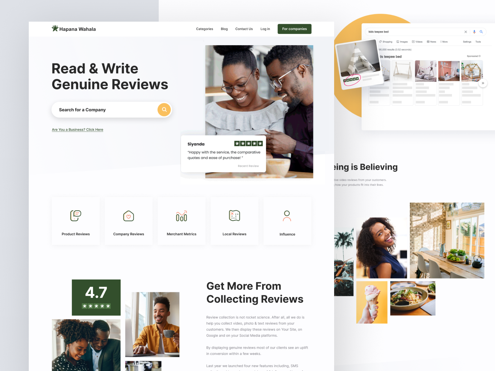 Example of Website & Landing Page Design