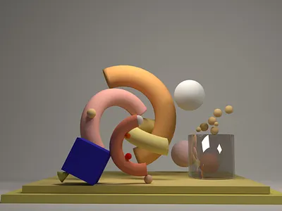 abstract basic shape composition