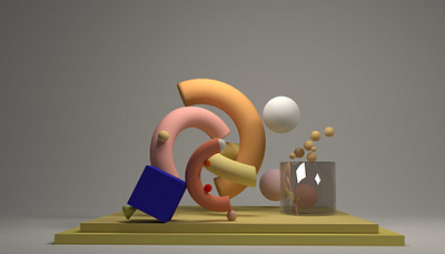 abstract basic shape composition