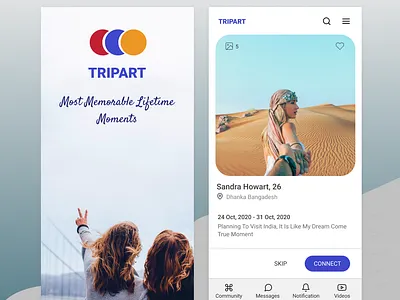 Travel Explorer Concept android design landing mobile app travel ui