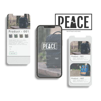 Peace | Brand Identity Design | Digital Interface branding design graphic design illustration logo ui