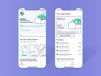 Design Flows 2021 - Competition entry app designflows rent toolkit ui ux