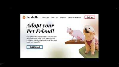 3D Pet Animation Website design figma ui uidesign uiux user experience design user interface design ux uxdesign