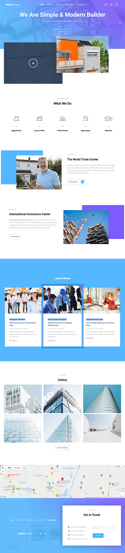 Simple Builders website builder website elementor pro landing page website design wordpress website