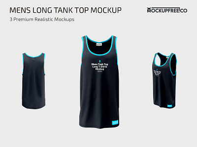 Men’s Long Tank Top Mockup apparel free freebie mockup mockups psd template
