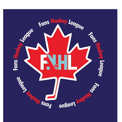 FansHL Logo (Canadian Hockey Fan Club) branding design graphic design illustration logo poster