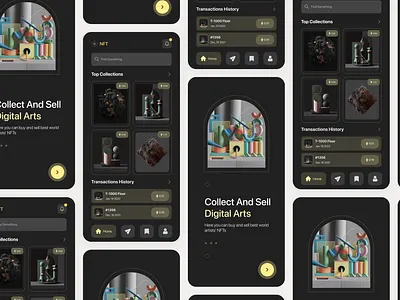 NFT Digital Arts app art arts creative dark design digital nft product design ui ux xd design