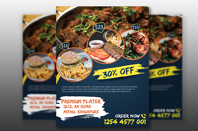 Food Flyer Design branding design graphic design illustration logo