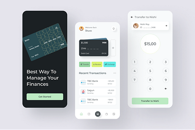 Finance Mobile App android bank app banking mobile app finance ios mobile mobile app mobile ui money transfer app online banking app online finance app ui uidesign user experience user interface ux