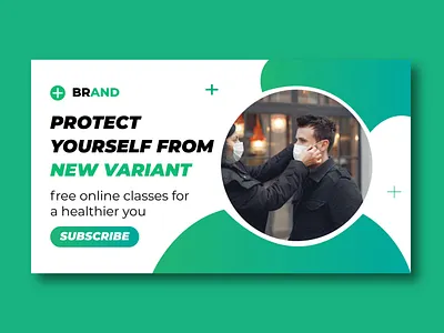 Medical healthcare youtube thumbnail and web banner branding graphic design video thumbnail