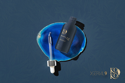 Koko Mandelic Acid | Premium Beauty Product Brand Design Mockup bottle box brand design brand identity brand packaging branding illustration logo packaging