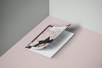 Grete Magazine Template amabile clean design editorial editorial design elegant feminine graphic design indesign layout layout design magazine magazine template minimal modern print professional simple sophisticated typography