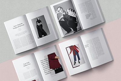 Grete Magazine Template amabile clean design editorial editorial design elegant feminine graphic design indesign layout logo magazine magazine template minimal modern print professional simple sophisticated typography