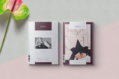 Grete Magazine Template amabile branding clean design editorial editorial design elegant feminine graphic design indesign layout magazine magazine template minimal modern print professional simple sophisticated typography