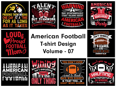 American Football T-shirt Design american football american football t shirt design graphic design logo nfl t shirt design tshirt ui uiux ux