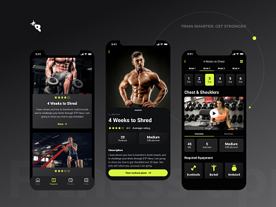 Fitness App app appdesign fitnessapp graphic design ios mobile mobileappdesign ui ux