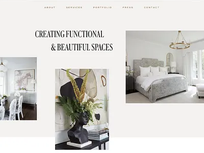 Minimal + Bold Website Design bold design feminine interiordesign interiors layoutdesign luxurydesign minimal modern typogaphy typography websiteinspiration websiteinspo
