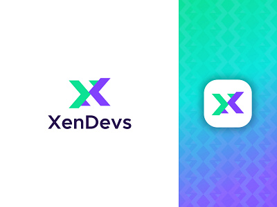 XenDevs Logo | Developer logo | Flat Logo | Modern Logo branding branding design business logo develop logo developer logo flat logo icon design logo logo design logo design branding logo trends 2022 logodesign logofolio 2022 logos logotype minimalist logo modern logo visual identity x letter logo x logo