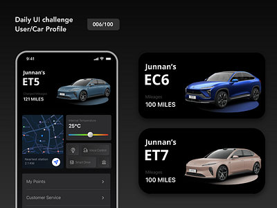 Daily UI 006/100: Car Profile app dailyui design ui ux