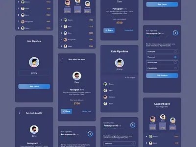 Quizzy | Quiz Mobile Application animation illustration mobile app quiz uidesign web design