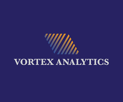 Vortex Analytics branding illustration logo vector