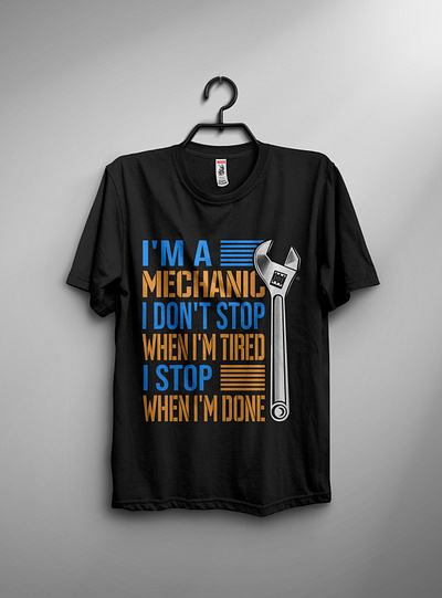 Mechanic t-shirt design branding design graphic design illustration mechanic t shirt design t shirt vector vintage