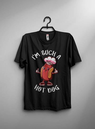 Hot dog t-shirt design branding design graphic design hot dog t shirt illustration t shirt vector vintage