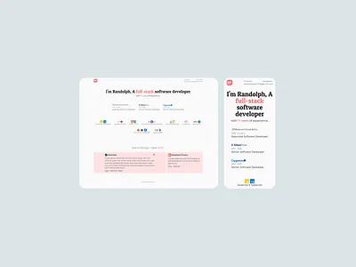 Personal Portfolio Site - Randolph Pereira branding design landing page personal website portfolio portfolio design portfolio landing page portfolio website randolph pereira ui ux ux design website website design