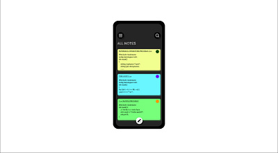 NOTES WIDGET dailyui design illustration ui