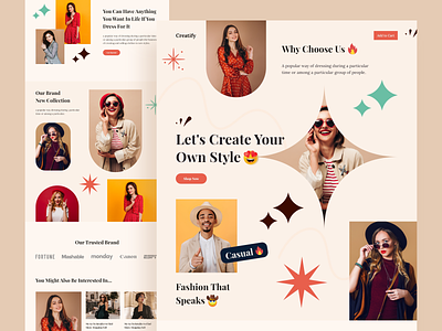 Creatify Fashion Website Design beauty clothing dotpixel agency ecommerce editorial fashion landing page glamour high fashion website homepage landing page makeup mockups outfit photography summer trend ui ux video web application website design