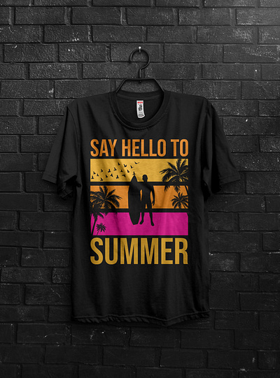 Summer vacation t-shirt design branding design graphic design illustration summer vacation t shirt t shirt vector vintage