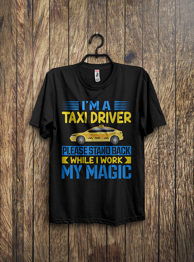 Taxi driver t-shirt design branding design graphic design illustration t shirt taxi driver t shirt design vector vintage
