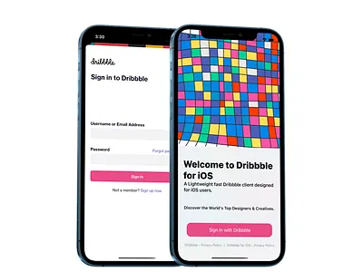 Dribbble for iOS Concept app branding design dribbble dribbble ios invitation invite ios iphone shot testflight ui