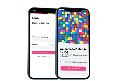 Dribbble for iOS Concept app branding design dribbble dribbble ios invitation invite ios iphone shot testflight ui