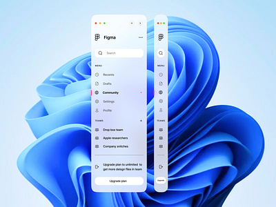 Side menu Bar design 3d animation app design design figma graphic design logo menu motion graphics ui userinterface