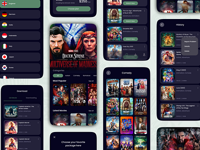 Gulch - OTT Media Platform android app design branding design designing movie streaming app design ott app design ott design ui
