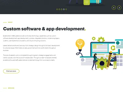 Custom Software Development & App Developers website design ecommerce elementor website illustration landing page ui web web design website wordpress