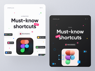 Instagram post cover cover educational figma figma lessons graphic design instagram instagram post learn figma post post ui shortcuts tips ui