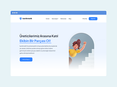 İçerikmatik: More Website 3d branding dashboad design ui ux website