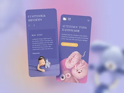 Author's Toys HandMade adaptive children design handmade mobile toy ui ux web