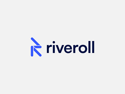 Riveroll - Logo aleksandrov alexandrov arrow brand brand design branding business card graphic design identity logo logomark logotype mark minimalism r simple logo