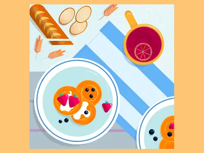 Picnic branding design graphic design illustration logo ui vector